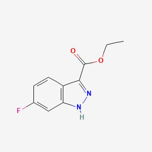 molecular formula C10H9FN2O2 B1419061 Ethyl 6-fluoro-1H-indazole-3-carboxylate CAS No. 885279-30-1