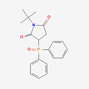 molecular formula C20H22NO3P B14190616 1-tert-Butyl-3-(diphenylphosphoryl)pyrrolidine-2,5-dione CAS No. 922729-82-6
