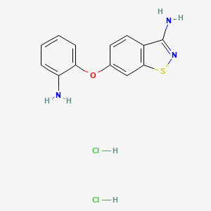 molecular formula C13H13Cl2N3OS B1419063 6-(2-Aminophenoxy)-1,2-benzothiazol-3-amine dihydrochloride CAS No. 613263-00-6