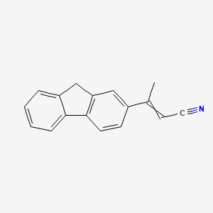 molecular formula C17H13N B14190645 3-(9H-Fluoren-2-YL)but-2-enenitrile CAS No. 919301-80-7