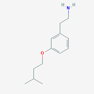 molecular formula C13H21NO B1419065 2-[3-(3-甲基丁氧基)苯基]乙胺 CAS No. 1178489-28-5