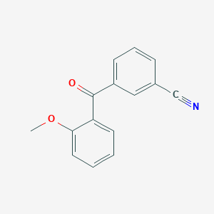 molecular formula C15H11NO2 B141907 3-氰基-2'-甲氧基苯甲酮 CAS No. 131117-96-9