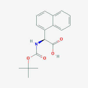 molecular formula C17H19NO4 B141908 N-Boc-(S)-萘基甘氨酸 CAS No. 146621-93-4