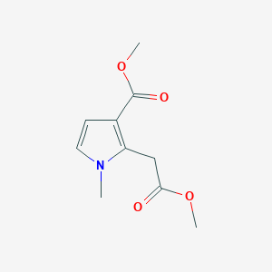 methyl 2-(2-methoxy-2-oxoethyl)-1-methyl-1H-pyrrole-3-carboxylate
