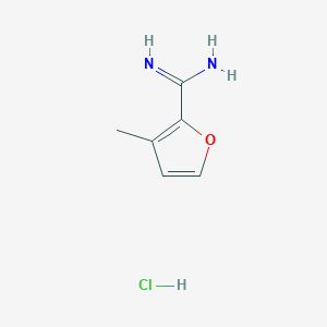 3-Methylfuran-2-carboximidamide hydrochloride