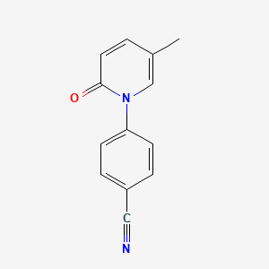 4-(5-Methyl-2-oxo-1(2H)-pyridinyl)benzonitrile