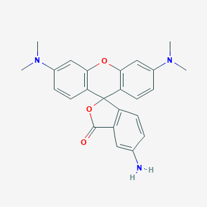 molecular formula C24H23N3O3 B014191 6-Amino-3',6'-bis(dimethylamino)spiro[2-benzofuran-3,9'-xanthene]-1-one CAS No. 167095-10-5