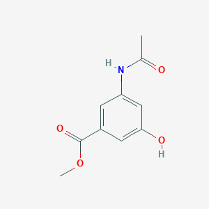 molecular formula C10H11NO4 B14191006 Methyl 3-acetylamino-5-hydroxybenzoate CAS No. 885044-44-0