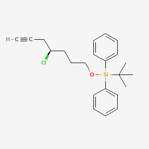 (R)-4-Chloro-7-(tert-butyldiphenylsilyloxy)-1-heptyne