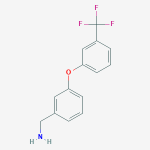 molecular formula C14H12F3NO B141911 3-(3-Trifluoromethylphenoxy)benzylamine CAS No. 154108-23-3