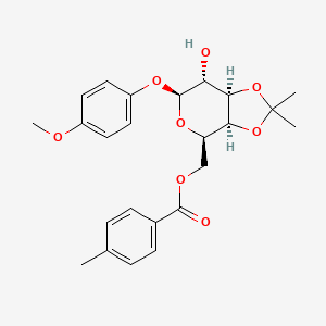 4-Methoxyphenyl 3,4-O-Isopropylidene-6-O-(4-methylbenzoyl)-beta-D-galactopyranoside