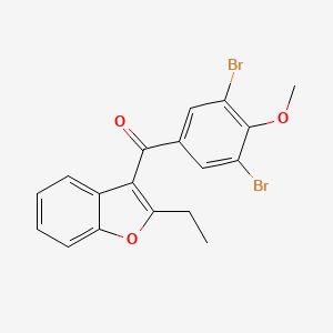(3,5-Dibromo-4-methoxyphenyl)(2-ethylbenzofuran-3-yl)methanone