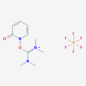 molecular formula C10H16F6N3O2P B1419118 1,1,3,3-四甲基-2-(2-氧代吡啶-1(2H)-基)异脲六氟磷酸盐 CAS No. 364047-51-8