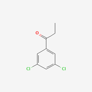 molecular formula C9H8Cl2O B1419120 1-(3,5-Dichlorophenyl)propan-1-one CAS No. 92821-92-6