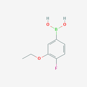molecular formula C8H10BFO3 B1419121 3-乙氧基-4-氟苯硼酸 CAS No. 900174-65-4