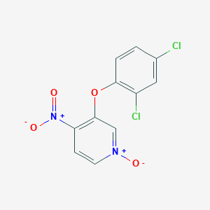 molecular formula C11H6Cl2N2O4 B14191241 Pyridine, 3-(2,4-dichlorophenoxy)-4-nitro-, 1-oxide CAS No. 833455-41-7