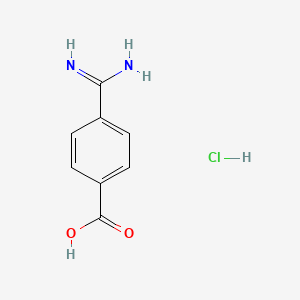 molecular formula C8H9ClN2O2 B1419129 4-Carbamimidoylbenzoic acid hydrochloride CAS No. 42823-72-3
