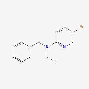molecular formula C14H15BrN2 B1419130 N-benzyl-5-bromo-N-ethylpyridin-2-amine CAS No. 1220030-90-9