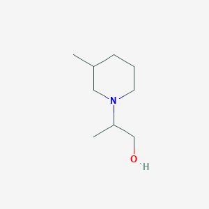 molecular formula C9H19NO B1419131 2-(3-Methylpiperidin-1-YL)propan-1-OL CAS No. 915920-23-9