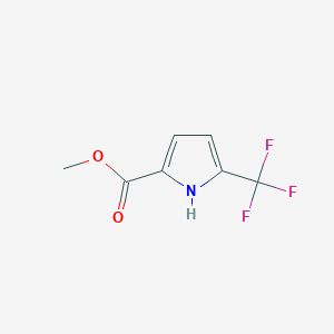 molecular formula C7H6F3NO2 B1419133 Methyl 5-(trifluoromethyl)-1H-pyrrole-2-carboxylate CAS No. 952182-25-1