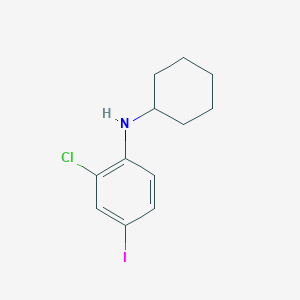 2-chloro-N-cyclohexyl-4-iodoaniline