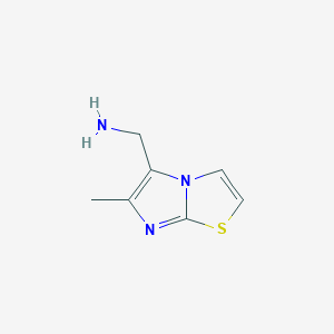 molecular formula C7H9N3S B1419142 [(6-Methylimidazo[2,1-b][1,3]thiazol-5-yl)methyl]amine CAS No. 133891-23-3