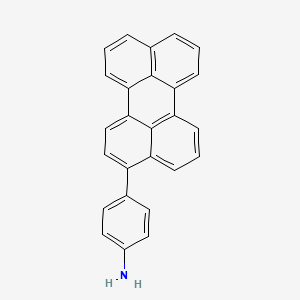 molecular formula C26H17N B14191437 4-(Perylen-3-YL)aniline CAS No. 835604-34-7