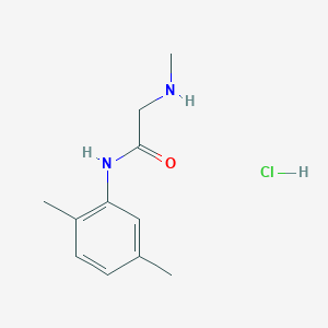 molecular formula C11H17ClN2O B1419144 N-(2,5-dimethylphenyl)-2-(methylamino)acetamide hydrochloride CAS No. 1171227-75-0