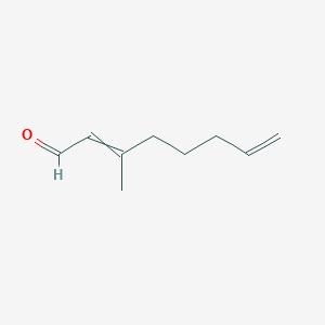 molecular formula C9H14O B14191454 3-Methylocta-2,7-dienal CAS No. 845268-99-7