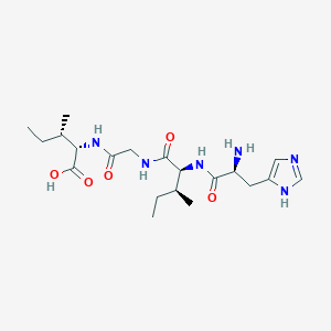 molecular formula C20H34N6O5 B14191502 L-Histidyl-L-isoleucylglycyl-L-isoleucine CAS No. 918661-93-5