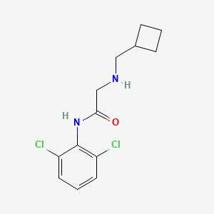 2-[(cyclobutylmethyl)amino]-N-(2,6-dichlorophenyl)acetamide