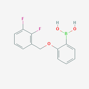 molecular formula C13H11BF2O3 B1419155 (2-((2,3-Difluorobenzyl)oxy)phenyl)boronic acid CAS No. 1256355-81-3