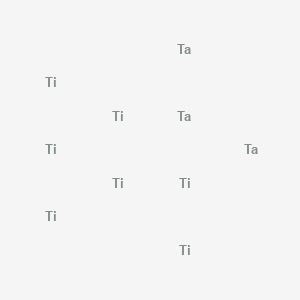 molecular formula Ta3Ti7 B141916 Titanium alloy, Ti,Ta (TiTa30) CAS No. 136245-97-1
