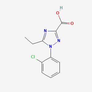 1-(2-chlorophenyl)-5-ethyl-1H-1,2,4-triazole-3-carboxylic acid
