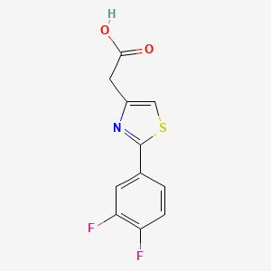 2-[2-(3,4-Difluorophenyl)-1,3-thiazol-4-yl]acetic acid