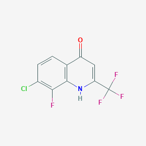 7-Chloro-8-fluoro-2-(trifluoromethyl)quinolin-4-OL