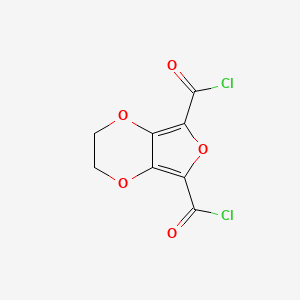 molecular formula C8H4Cl2O5 B14191683 2,3-Dihydrofuro[3,4-b][1,4]dioxine-5,7-dicarbonyl dichloride CAS No. 873380-06-4