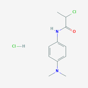 2-chloro-N-[4-(dimethylamino)phenyl]propanamide hydrochloride