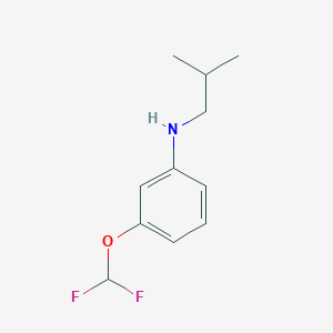 molecular formula C11H15F2NO B1419182 3-(difluoromethoxy)-N-(2-methylpropyl)aniline CAS No. 1153181-16-8