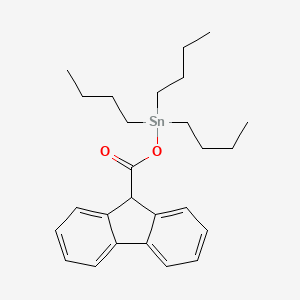 molecular formula C26H36O2Sn B14191886 Tributyl[(9H-fluorene-9-carbonyl)oxy]stannane CAS No. 923056-95-5