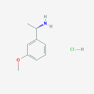 molecular formula C9H14ClNO B1419194 (S)-1-(3-Methoxyphenyl)ethanamine hydrochloride CAS No. 1304771-27-4