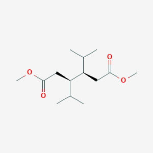 molecular formula C14H26O4 B14191961 dimethyl (3R,4R)-3,4-di(propan-2-yl)hexanedioate CAS No. 921210-61-9