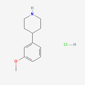 molecular formula C12H18ClNO B1419197 4-(3-Methoxyphenyl)piperidine hydrochloride CAS No. 325808-20-6