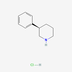 molecular formula C11H16ClN B1419199 (R)-3-Phenylpiperidine hydrochloride CAS No. 450416-58-7