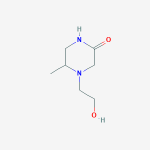 4-(2-Hydroxyethyl)-5-methylpiperazin-2-one