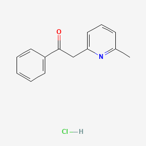 molecular formula C14H14ClNO B1419202 2-(6-甲基-吡啶-2-基)-1-苯基-乙酮盐酸盐 CAS No. 200417-36-3