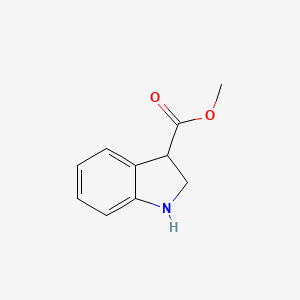 molecular formula C10H11NO2 B1419203 Methyl indoline-3-carboxylate CAS No. 39891-71-9