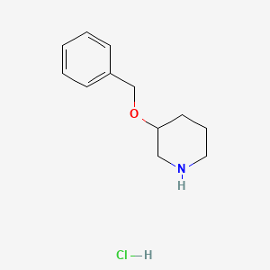 molecular formula C12H18ClNO B1419206 3-(Benzyloxy)piperidine hydrochloride CAS No. 1185304-22-6
