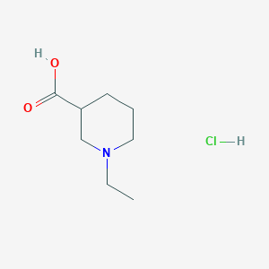 molecular formula C8H16ClNO2 B1419207 1-Ethylpiperidine-3-carboxylic acid hydrochloride CAS No. 1185293-15-5
