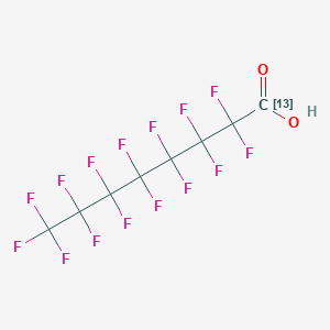 molecular formula C8HF15O2 B1419208 Pentadecafluoro(1-13C)octanoic acid CAS No. 864071-09-0